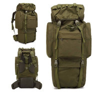 Sac à dos tactique de grande capacité et robuste pour le camping en plein air, la randonnée, multifonctionnel, imperméable, avec compartiment pour ordinateur portable