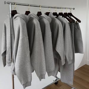 <span class=keywords><strong>Felpa</strong></span> con Cappuccio Crop da Uomo in Cotone 380-500 GSM, Lusso, Tinta Unita, Personalizzabile, <span class=keywords><strong>Oversize</strong></span>, Streetwear, Pesante - Product Image 1