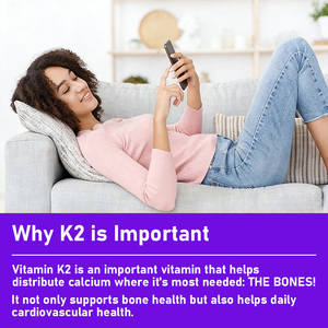 Gélules de Vitamine K2 de Haute Qualité avec MK4 pour la Santé Cardiovasculaire et le Soutien Cognitif - Product Image 6