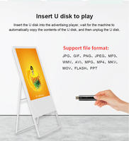 Pantalla Digital LED Personalizable de 32 Pulgadas para Interiores/Exteriores, Montaje en Pared, Pantalla Táctil, WiFi, Batería Móvil, 1 Año de Garantía para Publicidad