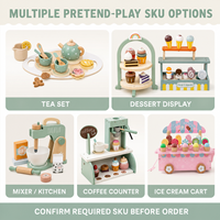 Jeu de simulation éducatif en bois de style Morandi pour enfants, jeu de rôle pour la maison et la maternelle