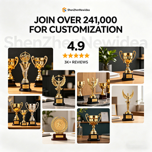 Trofeo de Fútbol Personalizado de Metal de Gran Tamaño, Copa de Premio Deportiva, Trofeo de Campeón de Fútbol, Trofeo de Liga - Product Image 6