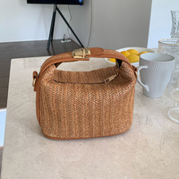 Petit tricot rotin femmes sacs à bandoulière paille sac de plage Boho été dames sac à main 2024 bohème mode bonbons Portable unique