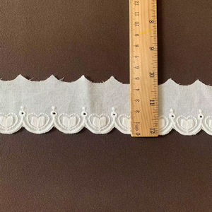 Accesorios de Encaje Bordado de Algodón con Forma de Corazón Estilo Lolita de 4.5cm para Decoración de Vestidos y Lazos para el Cabello de Mujer - Product Image 4