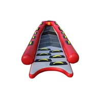 22.3ft Fiber Boat 13 personnes 6.8m Rib680 pêche en fibre de verre Bateau gonflable en vente