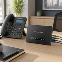 Grandstream HT818V2 Adattatore Telefonico Analogico ATA a 8 Porte FXS, VoIP PBX per Ufficio, Gigabit, NAT, SIP, Voce HD, Auto-Provisioning