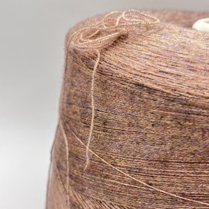 Stock beaucoup 48NM/2 42% Viscose18 % Nylon28 % PBT12 % Polyester cristal noyau filé fil mélangé pour pull - Product Image 2