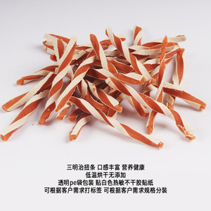 Sandwich Twisters Dog Chew Sticks Bite Resistant Training Pet Snacks <b>Polybag</b> Packaging 200 Pcs Per Carton - Product Image 2