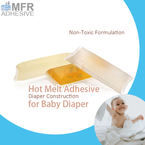 HMPSA Colle adhésive de construction thermofusible à haute résistance à l'humidité pour la fabrication de couches, à base de SIS - Product Image 1