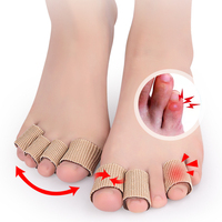 Forro SEBS de tela, funda de Gel cortable para dedos de los pies, funda, Protector de callos, almohadillas de maíz, separador de dedos de Gel cortable