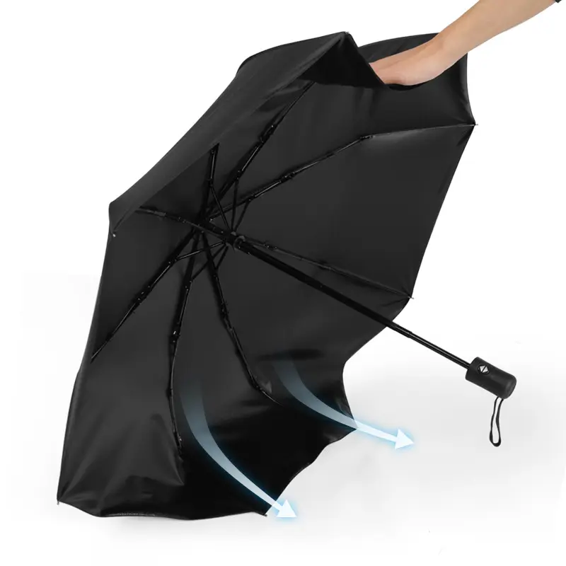 Vendita calda a buon mercato piccola Auto aperta e chiusa ombrello a tre pieghe regali aziendali del fumetto ombrello all'ingrosso come Pic con stampa del Logo