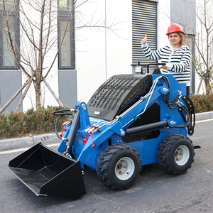 Компактный мини-погрузчик с фронтальным ковшом и насадками для бетоносмесителя, грузоподъемность 300 кг, 350 кг, 450 кг - Product Image 2