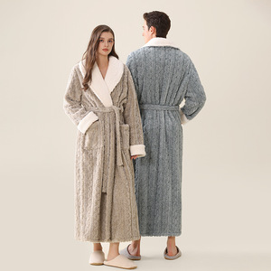 Shanhao <span class=keywords><strong>donna</strong></span> inverno accappatoio lungo caldo loungwear in velluto corallo pigiama spugna accappatoio <span class=keywords><strong>camicia</strong></span> <span class=keywords><strong>da</strong></span> <span class=keywords><strong>notte</strong></span> - Product Image 3
