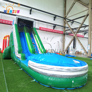 Winsun, piscina inflable de Color personalizada, tobogán de agua individual, certificado CE, sin plomo, ignífugo, fácil castillo inflable - Product Image 1