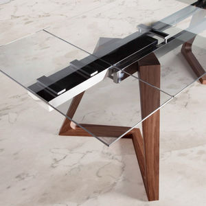 مبيعات المصنع مباشرة مستطيله من الزجاج المقسى ممتاز لون الجوز خشب صلب ممتد - Product Image 6