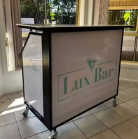 Comptoir de bar pliable portable, bar à cocktails mobile pour mariage, fête, événement, location