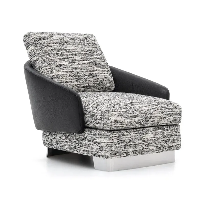 Moderne Italiaanse Design High-End Accent Lounge Stoel Voor Thuis Kantoor En Woonkamer Luxe Vrijetijdsfauteuil Voor Hotels