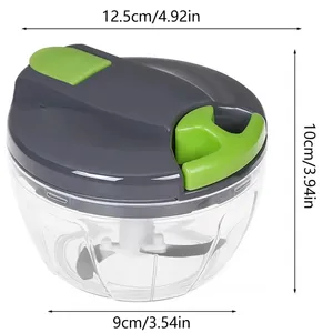 Hachoir Manuel à Ail, Coupe-Légumes à Cordon, Hachoir Multifonctionnel pour Oignons, Gingembre, Fruits, Noix, Robot Culinaire de Cuisine - Product Image 6