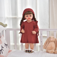 Muñeca Reborn de Silicona Suave de 55 cm, Adorable Muñeca de Vinilo para Recién Nacidos, Juguete para Niños con Función de Conversación, Regalo Ideal