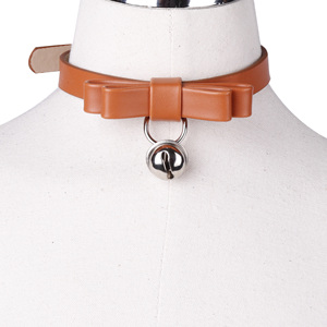 Collare BDSM per Giochi di Ruolo, Accessorio SM in Pelle PU con Campanello per Donne - Product Image 3