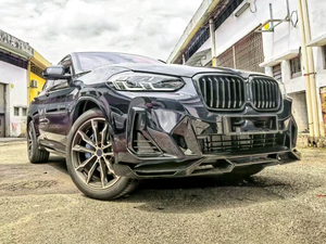 Kit Carrozzeria per <span class=keywords><strong>BMW</strong></span> <span class=keywords><strong>X4</strong></span> G02 2022+ Black Knight Warrior: Labbro Anteriore, Minigonne Laterali, Diffusore Posteriore, Spoiler, Paraurti - Product Image 2