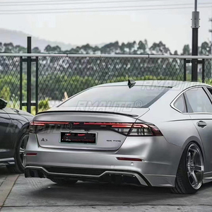 Accessoires automobiles compatibles avec Honda Accord Berline 2023 2024, toute nouvelle 11ème génération, Aileron de coffre arrière en fibre de carbone noire ABS - Product Image 4