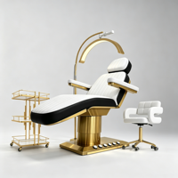 Table de massage entièrement électrique, lit d'esthéticienne de luxe, chaise de spa motorisée, lit facial, lit de salon de beauté, lit pour extensions de cils