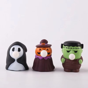 Juguete Antiestrés de Burbujas de Halloween con Diseño de Bruja y Calabaza, Divertido para Aliviar el Estrés - Product Image 1