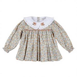 Suéter de Lana 100% con Estampado Animal Ecológico para Niñas, con Bordado a Mano - Lujo de Invierno DR4487 - Product Image 1