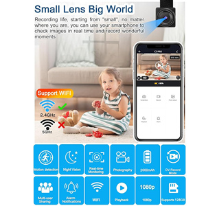 กล้องวงจรปิดไร้สาย Ultra Clear HD1080P CMOS ขนาดเล็ก พร้อมฟังก์ชันบันทึกแบบวนซ้ำ H.265 และฟังก์ชัน P2P สำหรับติดตั้งเอง - Product Image 4