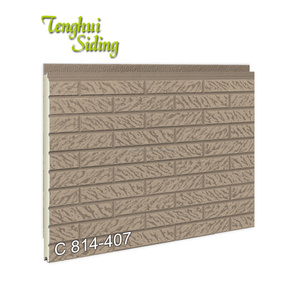 Tablero de pared Exterior decorativo <span class=keywords><strong>panel</strong></span> de pared <span class=keywords><strong>aislante</strong></span> estructural sándwich PU <span class=keywords><strong>para</strong></span> casas prefabricadas - Product Image 2