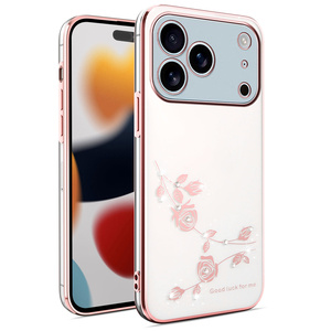เคสโทรศัพท์แบบใส TPU นิ่มทนทานสวยงามสำหรับ iPhone 17/17 Pro/ 17 Air/17 Pro Max/ 16E/16/15 +/14 + ฝาครอบมือถือป้องกันการตกโครเมี่ยม - Product Image 2