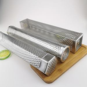 304 pipa de humo de barbacoa de acero inoxidable de grado alimenticio Hexagonal 12 "6" Red de humo barbacoa tubo de malla de humo - Product Image 3