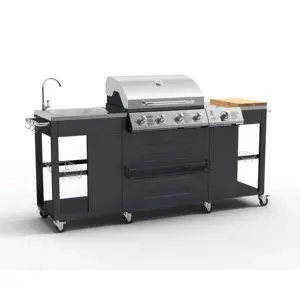 Manufacturer Stainless Steel Outdoor Barbecue Machine Kitchen Gas Bbq Grills