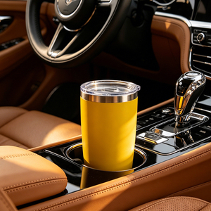 Eco Friendly <b>Reusable</b> Car Water Bottle 304 Stainless Steel Thermal <b>Mug</b> Vehicle Office Dual Use Water Bottle - Product Image 2