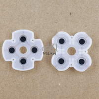Coussinets en caoutchouc conducteurs NSlikey pour boutons D-pad et ABXY de manettes PS4 JDS-050, 055, 001, 011, 030, 040