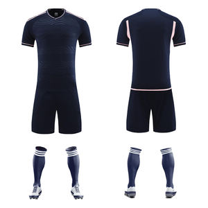 Haute qualité conception personnalisée <span class=keywords><strong>France</strong></span> maillots de football respirant Polyester équipe Kits confortable taille régulière ensembles de shorts en gros - Product Image 2