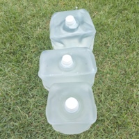 Bon marché Prix 10L 20L Seau Cubitainer en plastique Bon joint Aucune fuite Jerry Can pliable avec trous Robinet sans poignée dans la boîte