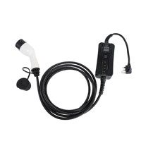 Câble de charge universel pour VE, pistolet de recharge AC, Plug and Play, GBT Type1Type2, 8A/10A/13A/16A, 5m, 3.5kW, pour la maison et le lieu de travail