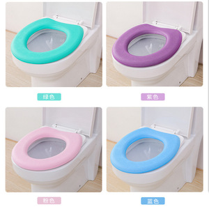 ฝาครอบที่นั่งชักโครกอีวา โอ ไทป์สีเขียว นุ่ม หนา อุ่น กันน้ำ ใช้ในห้องน้ำ ฤดูใบไม้ร่วง ฤดูหนาว - Product Image 5