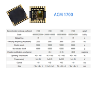 Acelerómetro MEMS de un solo eje de alto rendimiento ACM-1700, ±10g~±200g, salida SPI de 24 bits, sensor de temperatura