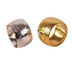 Wholesale Prices Metal <b>Napkin</b> Rings for Wedding Event Dinner Party Tabletop Decoration Gold <b>Silver</b> <b>Napkin</b> Holders - Product Image 1