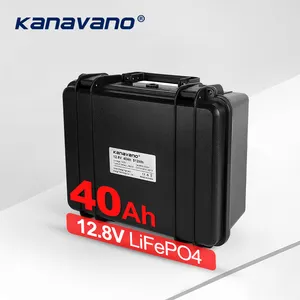 40ah Zonne-Energie Oplaadbare Draagbare Batterij Lifepo4 12V 50ah Koffer Stijl Batterij Voor Buiten Kamperen