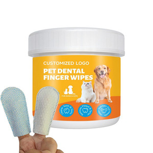 Dog Dental <b>Wipes</b> Pet Care Oral Cleansing <b>Teeth</b> <b>Wipes</b> Dog <b>Teeth</b> Finger <b>Wipes</b> Pet <b>Teeth</b> Cleaning Removing Tartar - Product Image 5