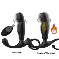 Masseur de Prostate chauffant télécommandé Plug anal électrique Bouchon anal Vibrateur pour adulte