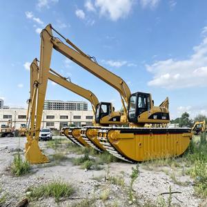 Excavatrice amphibie d'occasion 320C avec ponton flottant et moteur 20 tonnes pour le nettoyage des zones humides, des lacs et des voies navigables - Product Image 5
