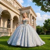 Robe de soirée longue, moderne, grande taille, avec cristaux et paillettes, dos lacé, robes de Quinceanera naturelles, vestidos de 15 anos