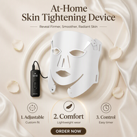 Appareil de beauté pour masque facial 5 en 1, silicone ABS, rechargeable, soin de la peau à domicile, machine de spa, logo personnalisé OEM