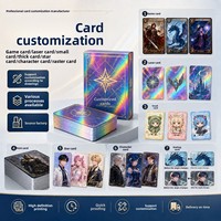 Pabrik Kartu Kustomisasi Kartu Permainan, Kartu Lenticular Karakter Kecil Tebal dengan Ukiran Laser, Kartu Berlapis Kertas, Cetak Massal