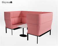 Schall dichtes Büro Telefon Booths luxury Modulare Sofa Couch Nordic Modern Armchair Stoff Sofa Stuhl Lounge Chair Ratschen scharnier